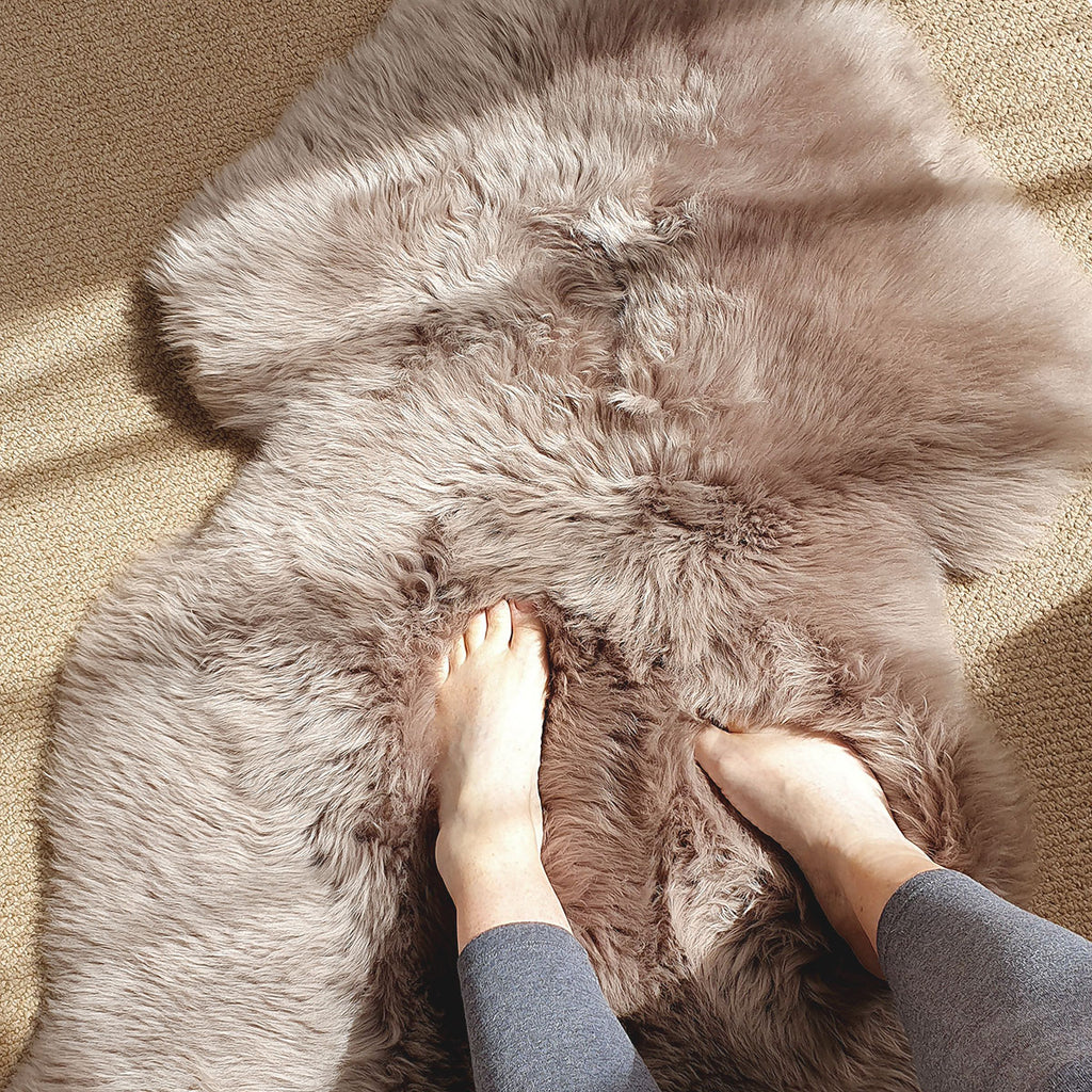 Sheepskin Rugs - Mink British Eco Tanned Single Sheepskin